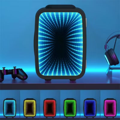 Morfone 4L 6L LED Light Car Mini Fridge Suitable for Home Use and Summer Camping Black 4L