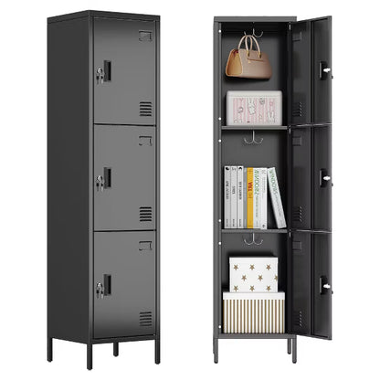 SUXXAN Metal Storage Employees Lockers with Lockable Doors,Locking Storage Cabinets for Spaces,Home,School,Gym,Assembly Required