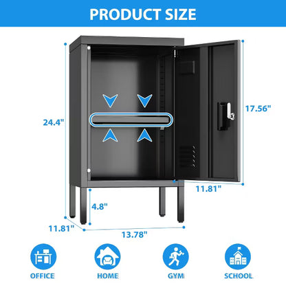 SUXXAN Metal Storage Employees Lockers with Lockable Doors,Locking Storage Cabinets for Spaces,Home,School,Gym,Assembly Required