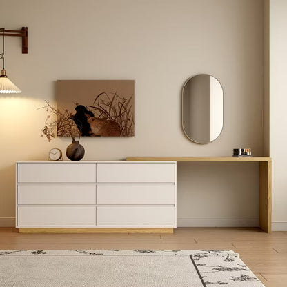 Luck Live Modern Stretchable Dresser with Six Storage Drawers