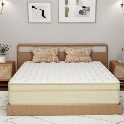 CHEVNI 12-14 Inch Mattress in a box Hybrid Spring Memory Foam Medium Firm
