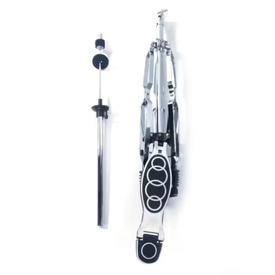 SEVOBAL Drum and Percussion Accessories, Professional Drum Hi-Hat Cymbal Stand with Adjustable Pedal Control, Silver, 24.21"*4.72"*3.94"