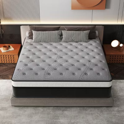 CHEVNI 12-14 Inch Mattress in a box Hybrid Spring Memory Foam Medium Firm