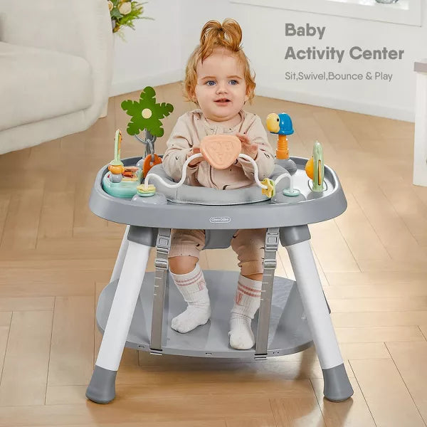 BabyBond Baby High Chair, 15 in 1 Convertible Highchair with Tray and Activity Center, Suitable for Babies and Toddlers