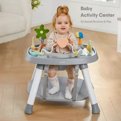 BabyBond Baby High Chair, 15 in 1 Convertible Highchair with Tray and Activity Center, Suitable for Babies and Toddlers