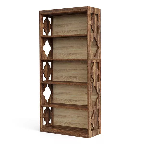 Resenkos Bookshelf, Bookcase Standing Shelf Unts,6-Tier Bookshelf, 70-Inch Wood Bookcase with Storage Shelves,Brown