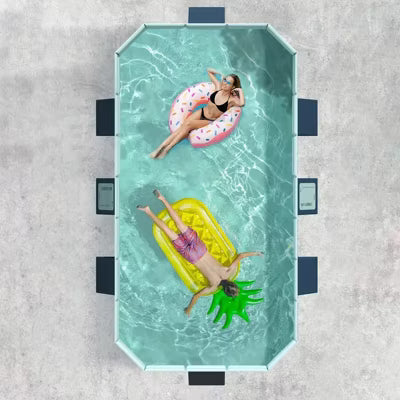 ELJGET 70.9in Foldable Pool, Non-Inflatable PVC Swimming Pool for Kids, Adults and Pets, Large Portable Kids Pool for Outdoor Backyard Garden