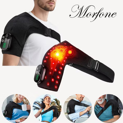 Morfone 660nm and 850nm Near Infrared Light Therapy and Heat Therapy Shoulder Massager
