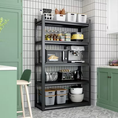 VIYET 63"H 5-Tier Heavy-Duty Metal Storage Shelves - 2000LBS Total, Adjustable, 31.5"W×15.75"D, for Garage/Kitchen/Living Room/Workplace