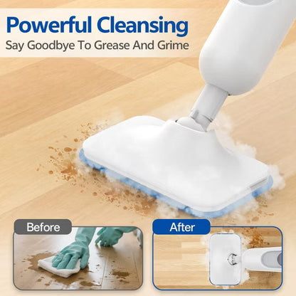 YOMA F2 Steam Mop, 12-in-1 Handheld Steam Cleaner, Detachable Design, 360ml Tank, 15ft Cord, for Hardwood, Tile, Grout & Furniture