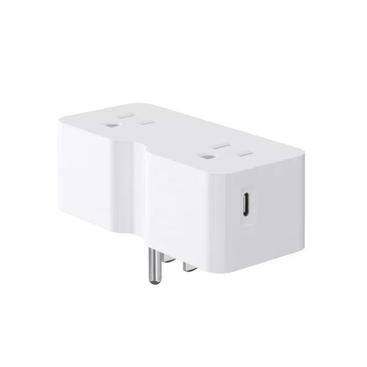 ELEGRP USB Wall Outlet Extender, with 21W USB C and USB A Ports, Electrical Outlet Extender Wall Tap for Travel, Home and Office, 125V