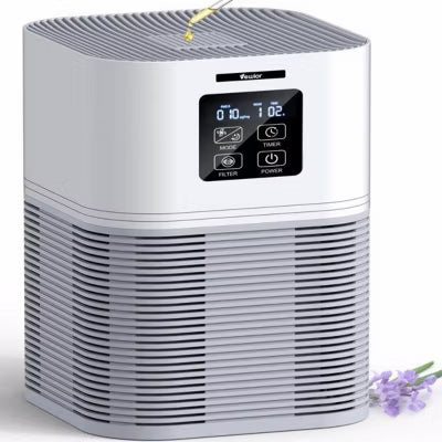 SEVOBAL Air Purifiers for Home with H13 Filter Aromatherapy Auto Mode Timer for Bedroom Office, White, 7.28"*7.28"*11.22"