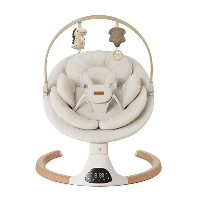 Kinder King Deluxe Multi-Direction Baby Swing and Bouncer, Beige