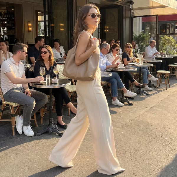 Pull On Wide Leg Dress Pants Women High Waist Straight Leg Work Slacks Business Casual Trousers with Pockets Stretchy Anti Wrinkle Office Bottoms