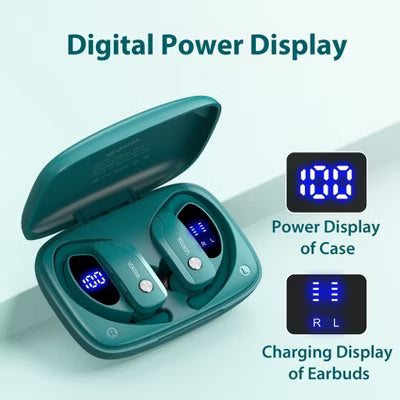 VEATOOL T6 Wireless Earbuds Bluetooth Headphone Sport, Bluetooth 5.4 Earbud, 72Hrs Earphone with Earhook