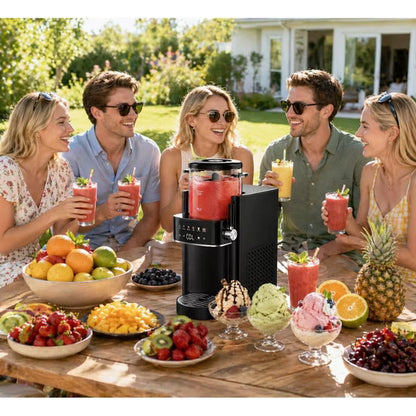 Soday Cold Press Juicer with 5.4" Wide Chute, Slow Masticating Juicer for Whole Fruits & Vegetables, High Juice Yield, Easy to Clean (Grey)