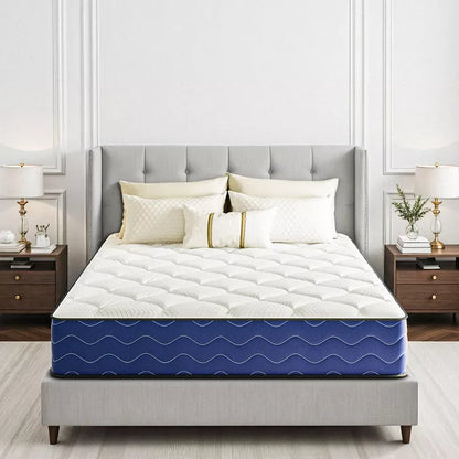 Swedrea Hybrid Mattress Medium Cooling Memory Foam Bed-in-a-Box Black