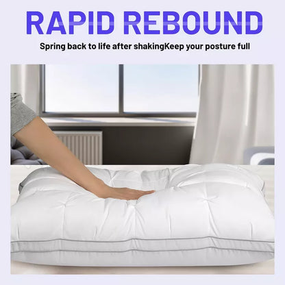Inhand Fluffy Support Bed Pillow, Super Soft Premium Down-Alternative Filling for Sleeping, Luxury Hotel Quality Bed Pillows for Side Sleeper