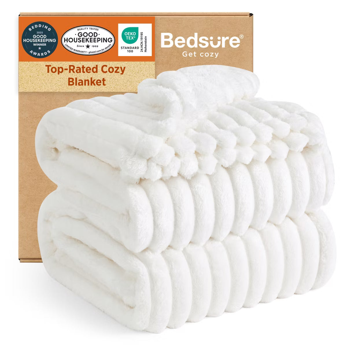 Bedsure GentleSoft Fleece Blanket for Bed - Cozy Soft Blankets for Women, Christmas Birthday Gifts for Women Men Teen, Room Home Boho Fall Decor