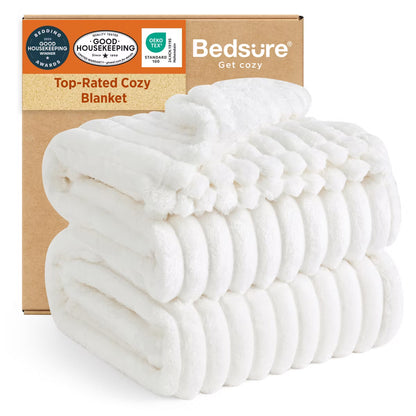 Bedsure GentleSoft Fleece Blanket for Bed - Cozy Soft Blankets for Women, Christmas Birthday Gifts for Women Men Teen, Room Home Boho Fall Decor