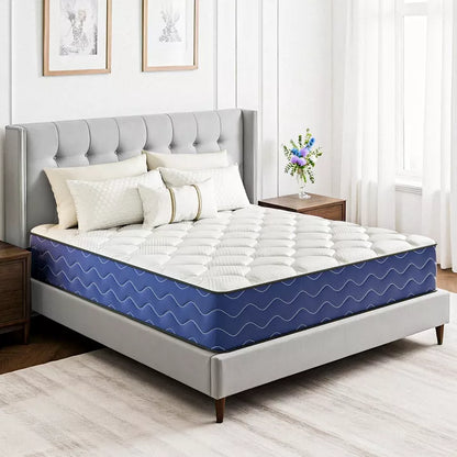 Swedrea Hybrid Mattress Medium Cooling Memory Foam Bed-in-a-Box Black