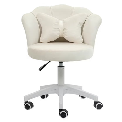 DYHOME Modern Velvet Task Chair 360 Swivel Adjustable Height Office Chair