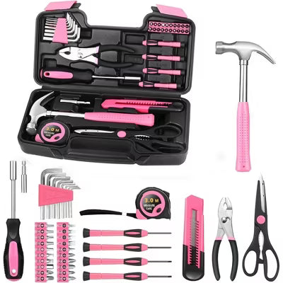 Hoey 39-Piece All-Purpose Household Tool Kit – Small Home Tool Set with Toolbox for DIY, Home, Garage, and Office
