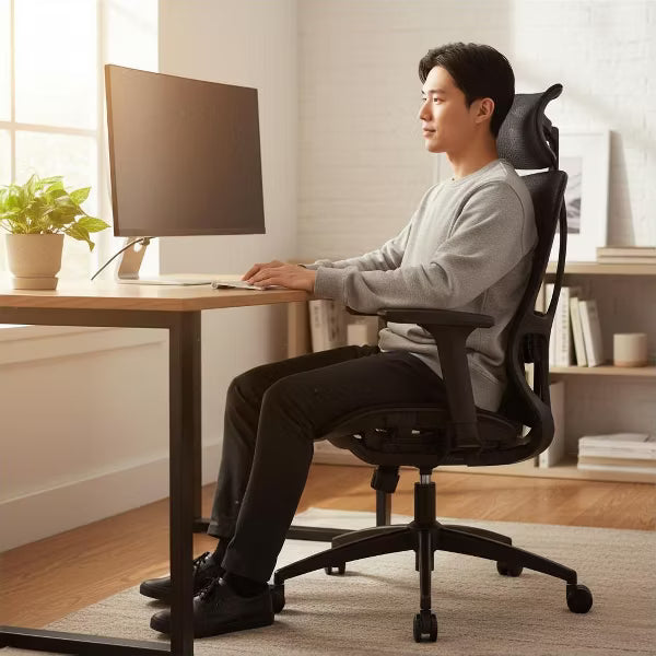 High Back Breathable Mesh Office Chair with 3D Adjustable Armrests - Adjustable Office Chair with Comfort and Stability Black