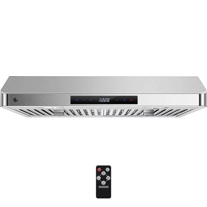Range Hood 30 Inch, 700CFM,Stainless Steel Kitchen Stove Vent Hood,3 Speed Exhaust Fan Touch/Remote Control,LED lights Timer,High Suction power