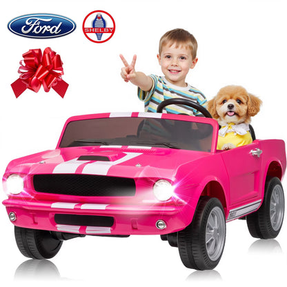 Joyracer Shelby 4WD 24 Volt Ride on Toys Cars for Kids, 2 Seats Electric Car with Remote Control, LED Lights, Music, Horn, Bluetooth, USB, Kids Gift