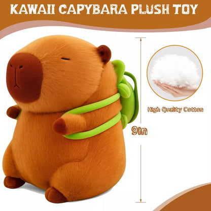 Cute Capybara Plush Kawaii Soft Capybara Plush Doll Pillow with Bread Capybara Stuffed Aniamls Toys for Girls Kids Adults Birthdays Valentines Gift 9"