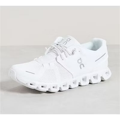 On Women's Cloud 5 Sneakers Running Shoes White/White, Size 8.5