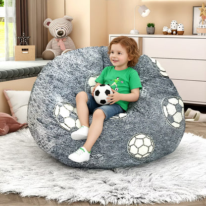 Hooseng Bean Bag Chair Bed for Kids, Convertible Bean Bag from Lazy Chair to Floor Mattress Bed With Filler, Kids Floor Sofa Couch for Boys & Girls