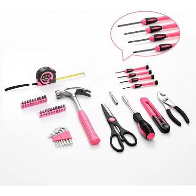 Hoey 39-Piece All-Purpose Household Tool Kit – Small Home Tool Set with Toolbox for DIY, Home, Garage, and Office