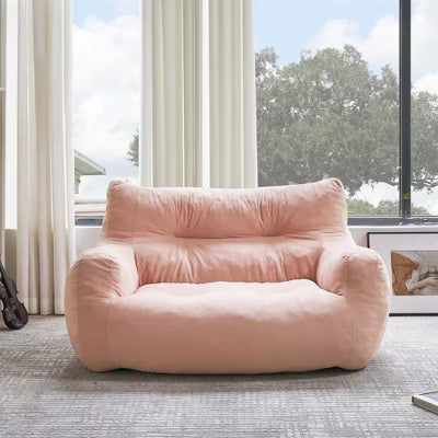 JOYRACER Oversized 2-Seater Bean Bag Chair for Adults, Giant Loveseat Sofa with Filler & Pocket, Couch for Gaming, Reading, and Living Room Use