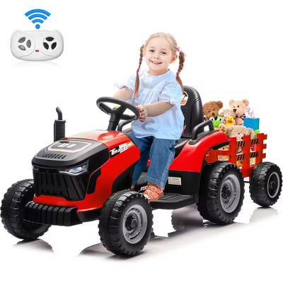 JOYRACER 2WD 24V 2-Seater Electric Ride-On UTV for Kids, 2×75W Motors, Remote Control, LED Lights, Spring Suspension, 3 Speeds & Bluetooth Music