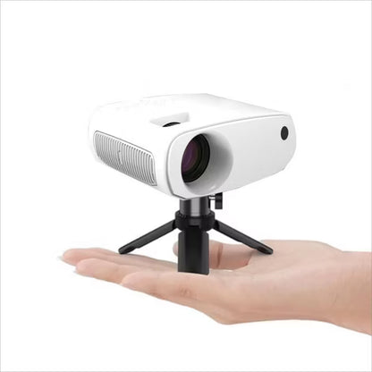 Mini Projector 1080P HD, 2024 Upgraded Portable Projector with Tripod, Home Movie Projector Compatible with iOS/Android/Windows/TV Stick/USB