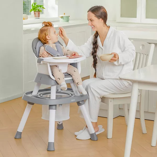 BabyBond Baby High Chair, 15 in 1 Convertible Highchair with Tray and Activity Center, Suitable for Babies and Toddlers