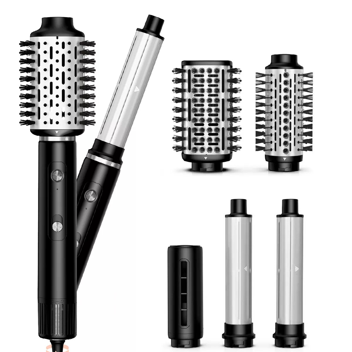 NICEBAY Hair Dryer Brush, Blow Dryer with 110000RPM Brushless Motor, Rotating Hot Air Brush with Diffuser Drying, Curling, Volumizing, Straightening