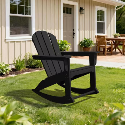 Hyleory HDPE Adirondack Rocking Chair for Patio, Porch & Garden