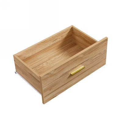 CIPACHO Modern Natural Wood 9-Drawer Dresser for Bedroom with Gold Handle - Ample Storage Wide Chest of Drawers, Sturdy & Safe