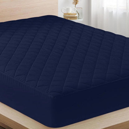 Hoey Queen Size Waterproof Mattress Pad Protector – Quilted, Breathable, Noiseless Fitted Cover, Fits Up to 21" Deep Pocket