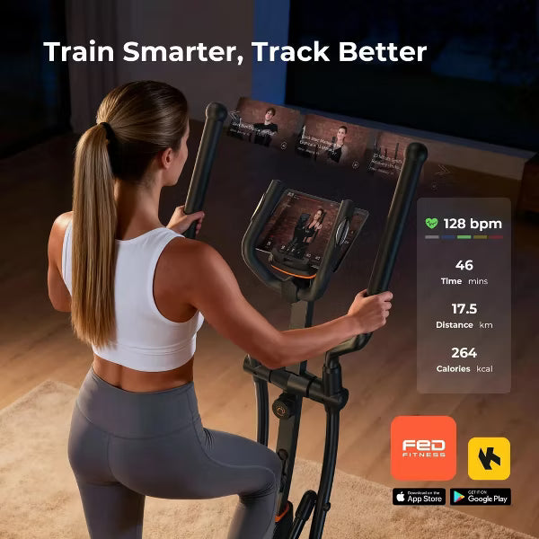 YOSUDA Glide Elliptical Machine-Smart Elliptical with 20.09" Stride Pro-level performance