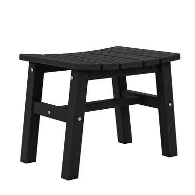 Hyleory HDPE Portable Ottoman,Ergonomic Curved Outdoor Stool