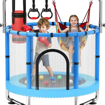 Kids Trampoline with Safety Net for Indoor And Outdoor Use