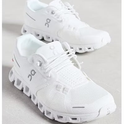 On Women's Cloud 5 Sneakers Running Shoes White/White, Size 8.5