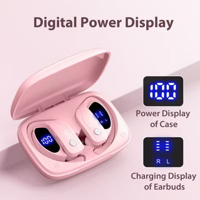 VEATOOL T6 Wireless Earbuds Bluetooth Headphone Sport, Bluetooth 5.4 Earbud, 72Hrs Earphone with Earhook