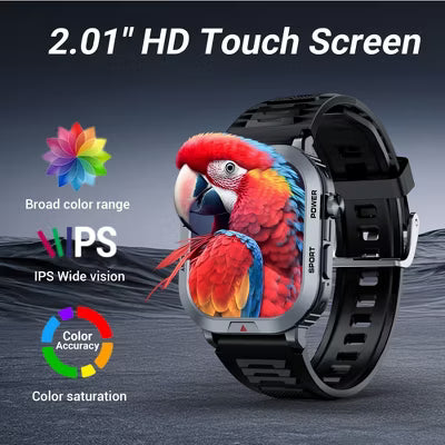 STA ZW66 Smart Watch,IP68 Waterproof Smartwatch for Women Men 180+ Sports Modes,2.01-inch Fitness Tracker with Bluetooth Call(Answer/Make Calls)