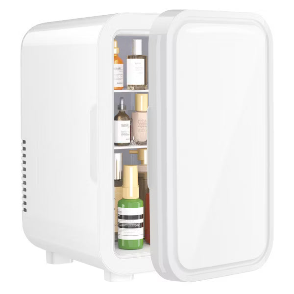 YASHE Mini Fridge, 6 Liter/8 Can 110V AC/DC Portable Thermoelectric Cooler Refrigerators for Bedroom, Skincare, Beverage, Office, Dorm Room and Car