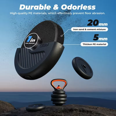 FLYBIRD 5 in 1 Adjustable Dumbbell Kettlebell Weight Set